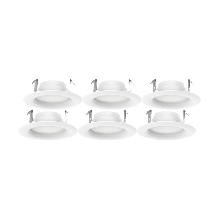 8.7 Watt - LED Downlight Retrofit - 4 inch - 90 CRI - 3000K - 120 Volt - Pack of 6 - Image 1