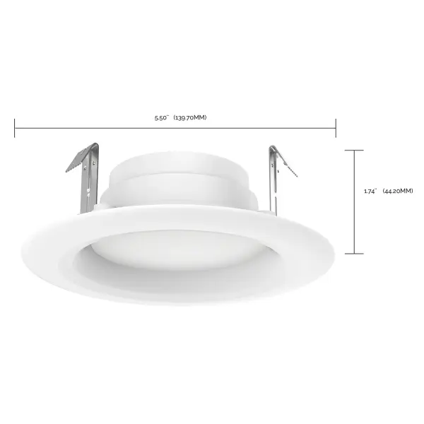 8.7 Watt - LED Downlight Retrofit - 4 inch - 90 CRI - 3000K - 120 Volt - Pack of 6 - Image 8