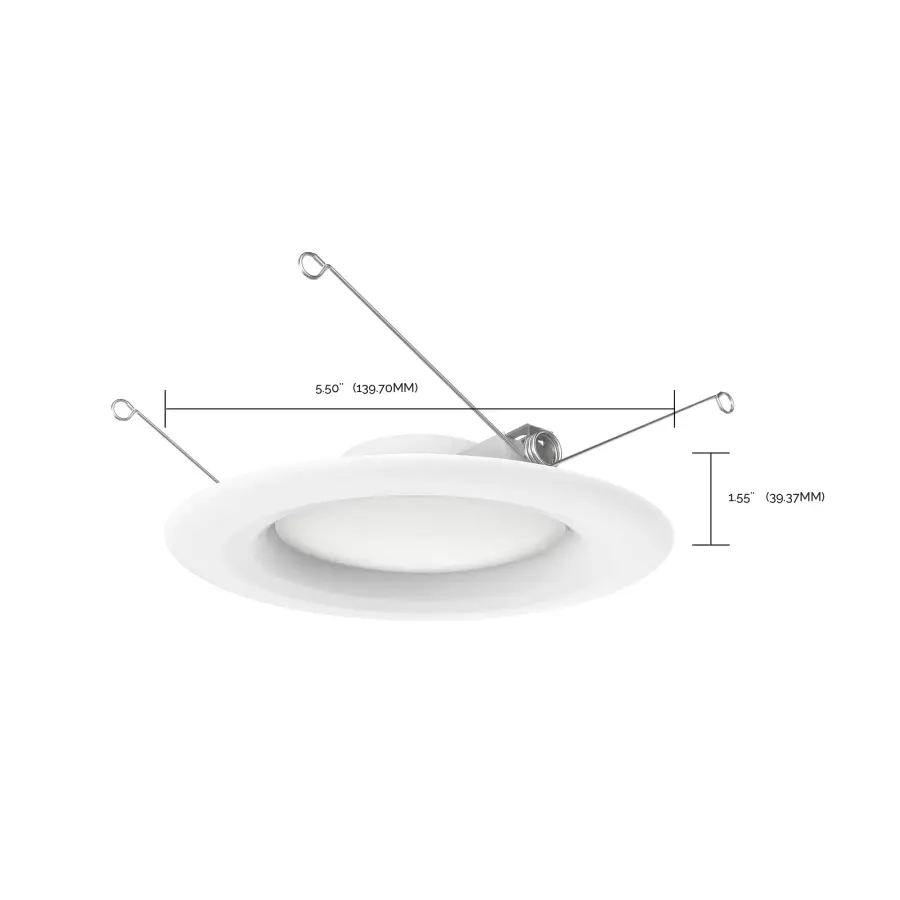 9.2 Watt - LED Downlight Retrofit - 5-6 inch - 90 CRI - 3000K - 120 Volt - Pack of 6 - Image 8
