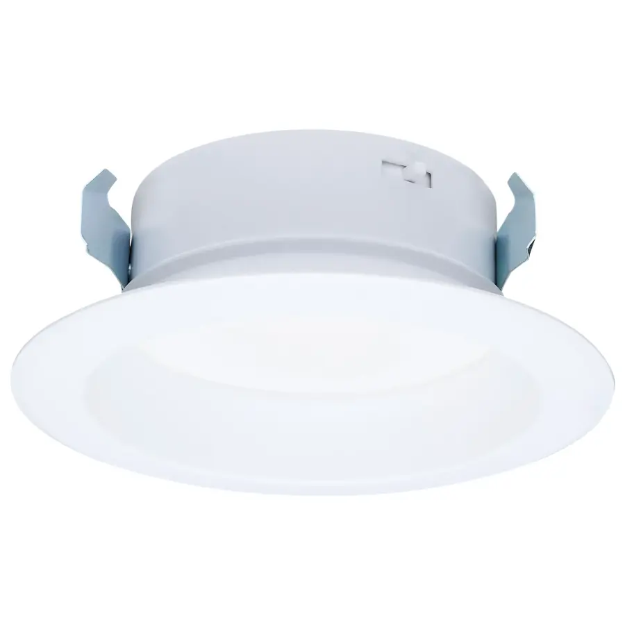 10 Watt LED High Output Downlight Retrofit - 4 Inch - 27K/30K/35K/40K/50K CCT Selectable - Round - White Finish - Image 4