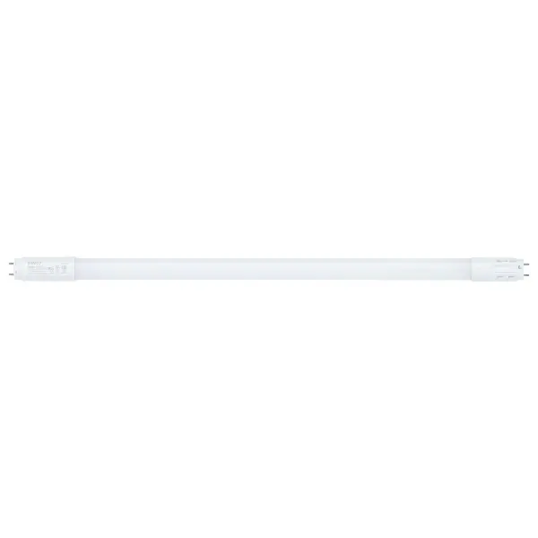 SATCO NUVO's LED Flicker-Free Lamps offer smooth, continuous light with less than 2-percent flicker. Ideal for use in offices, retail applications, and safe for use in commercial kitchens with the PET coated shatterproof tube. Extending the versatility of these lamps, they are 120V-277V range voltage compatible in ballast bypass configurations, and allow for 5-CCT selection at the time of installation to customize light output to the environment. - alternate view