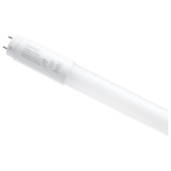 SATCO NUVO's LED Flicker-Free Lamps offer smooth, continuous light with less than 2-percent flicker. Ideal for use in offices, retail applications, and safe for use in commercial kitchens with the PET coated shatterproof tube. Extending the versatility of these lamps, they are 120V-277V range voltage compatible in ballast bypass configurations, and allow for 5-CCT selection at the time of installation to customize light output to the environment.