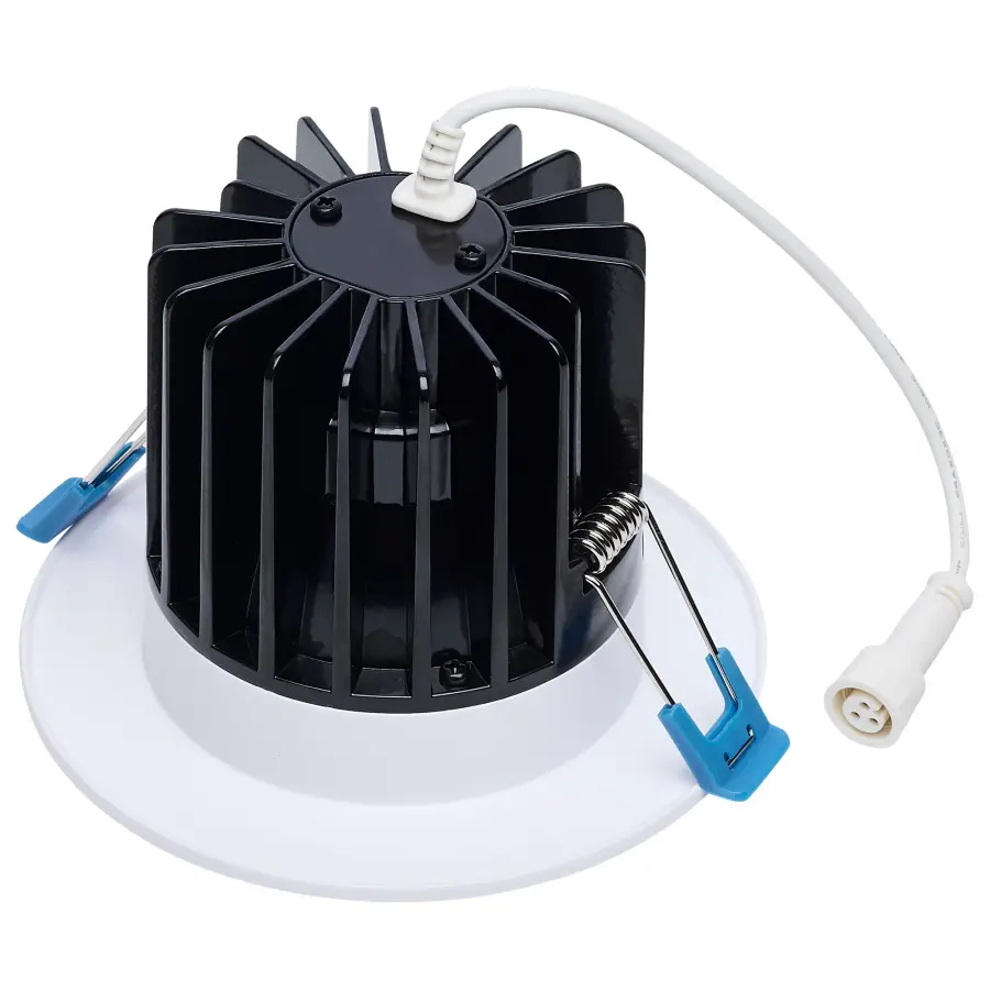 16/20/24 Watt LED Remote Driver Downlight - 27K/30K/35K/40K/50K CCT - Field Selectable - Round - White Finish - Dual Dimming - 120-277 Volt - Image 2