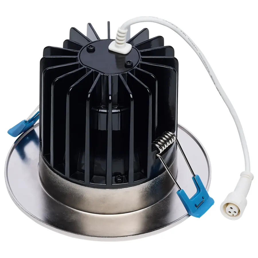 16/20/24 Watt LED Remote Driver Downlight - 27K/30K/35K/40K/50K CCT - Field Selectable - Round - Brushed Nickel Finish - Dual Dimming - 120-277 Volt - Image 2