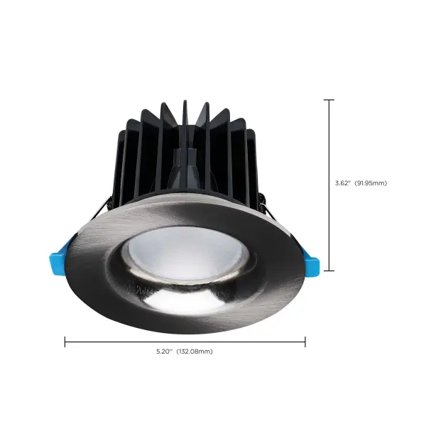16/20/24 Watt LED Remote Driver Downlight - 27K/30K/35K/40K/50K CCT - Field Selectable - Round - Brushed Nickel Finish - Dual Dimming - 120-277 Volt - Image 16
