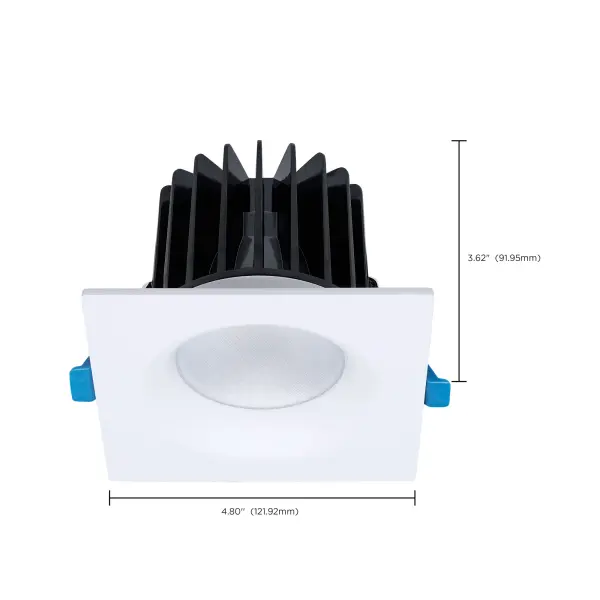 16/20/24 Watt LED Remote Driver Downlight - 27K/30K/35K/40K/50K CCT - Field Selectable - Square - White Finish - Dual Dimming - 120-277 Volt - Image 16