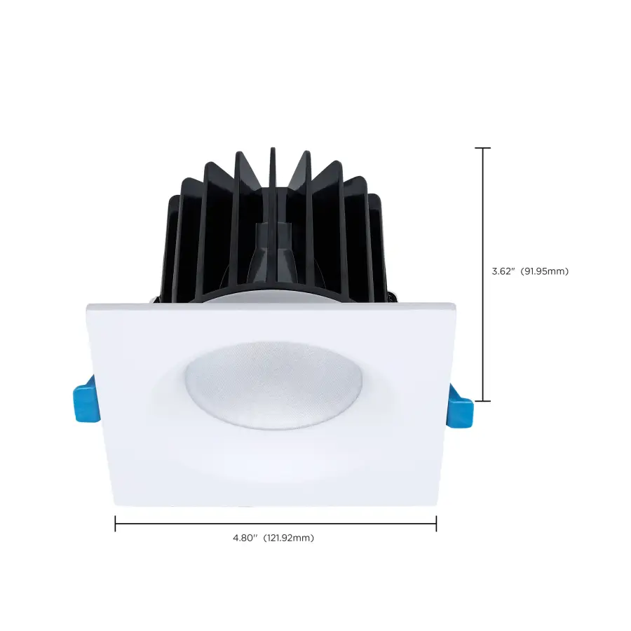 16/20/24 Watt LED Remote Driver Downlight - 27K/30K/35K/40K/50K CCT - Field Selectable - Square - White Finish - Dual Dimming - 120-277 Volt - Image 16
