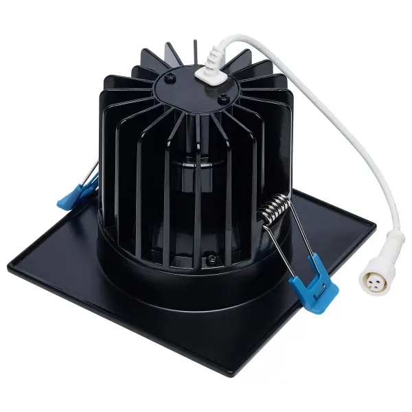 SATCO NUVO LED Architectural Downlights offer a high lumen output, making them ideal for high ceiling applications. With a 40-degree beam angle, these downlights provide ample illumination in residential, hospitality and retail applications. Choose from three wattages and five color temperatures at installation to create the desired ambient experience. Available in a variety of shapes and professional finishes. - alternate view