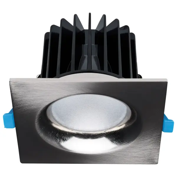 16/20/24 Watt LED Remote Driver Downlight - 27K/30K/35K/40K/50K CCT - Field Selectable - Square - Brushed Nickel Finish - Dual Dimming - 120-277 Volt - Image 3