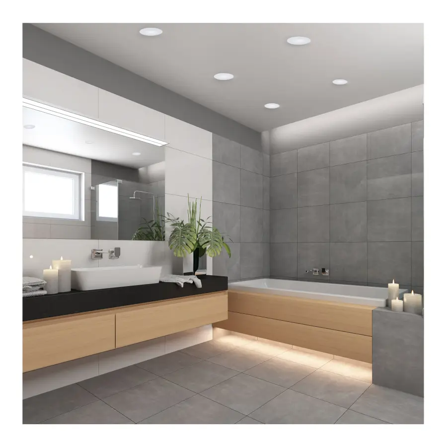 8 Watt LED Direct Wire Performer Series Downlight - Remote Driver - 4 Inch - 27K/3K/35K/4K/5K CCT Selectable - Round - Flat Face - White Finish - Image 9