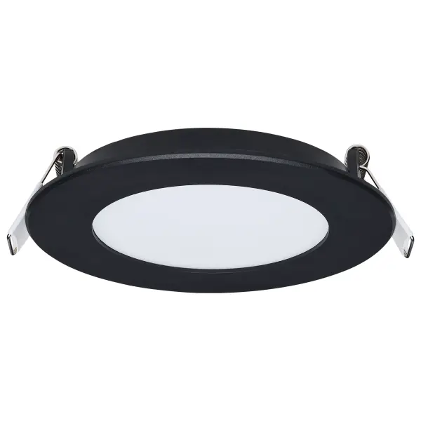 8 Watt LED Direct Wire Performer Series Downlight - Remote Driver - 4 Inch - 27K/3K/35K/4K/5K CCT Selectable - Round - Flat Face - Black Finish - Image 6