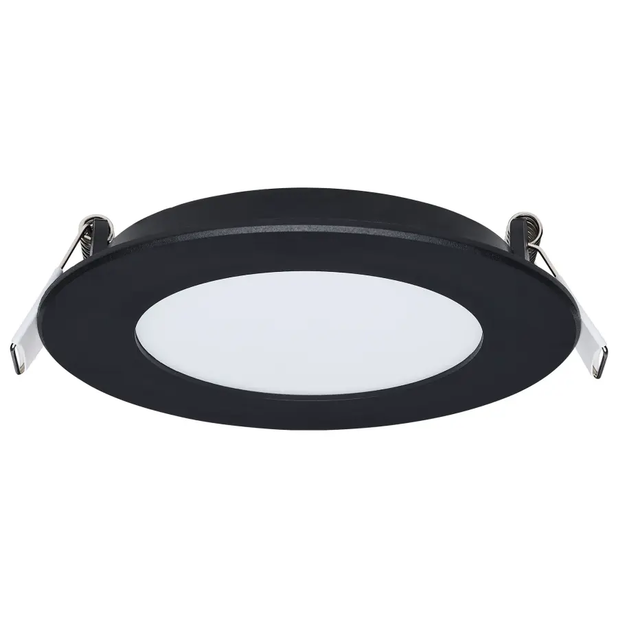 8 Watt LED Direct Wire Performer Series Downlight - Remote Driver - 4 Inch - 27K/3K/35K/4K/5K CCT Selectable - Round - Flat Face - Black Finish - Image 6
