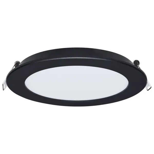 11 Watt LED Direct Wire Performer Series Downlight - Remote Driver - 6 Inch - 27K/3K/35K/4K/5K CCT Selectable - Round - Flat Face - Black Finish - Image 6