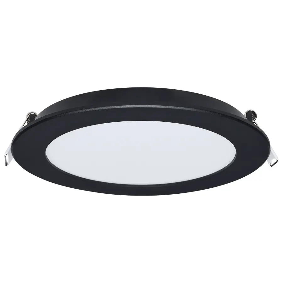 11 Watt LED Direct Wire Performer Series Downlight - Remote Driver - 6 Inch - 27K/3K/35K/4K/5K CCT Selectable - Round - Flat Face - Black Finish - Image 6