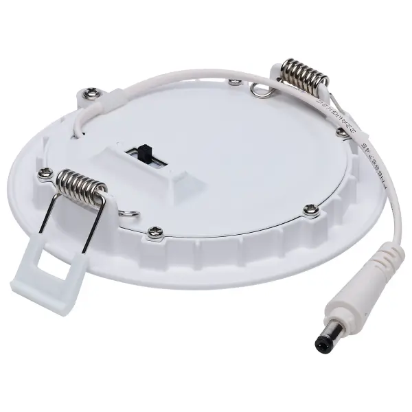 The SATCO NUVO Pro Series LED Slimfit Downlights deliver versatile, high-performance illumination. Featuring field-selectable CCT and wattage, these downlights offer high (HO) and very high (VHO) output options. All models include a pre-wired remote driver, while select models add an emergency battery enclosure with 90 minutes runtime, self-diagnostics, and a front-facing test button. Dual dimming options-Phase-cut at 120V and 0–10V at 120–277V-allow precise control. IC and Airtight rated with 90 CRI, they provide long-lasting performance with a 50,000-hour lifespan and a 5-year warranty. Slim-profile, durable aluminum construction and an acrylic lens ensure reliability, even in NEC-compliant closets or ceilings with limited clearance. - alternate view