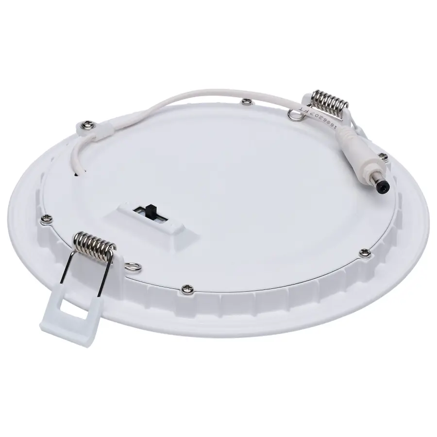 11/15 Watt - LED Direct Wire Downlight - 27K/3K/35K/4K/5K CCT - Remote Driver - 6 Inch - Round - Flat Face - White Finish - 120-277 Volt - Dual Dimming - Image 2