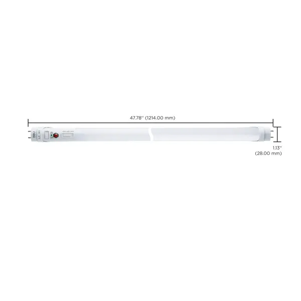 15 Watt 48 Inch T8 LED - 35K/40K/50K CCT Selectable - Ballast Bypass with Battery Backup - G13 Base - 120-277 Volt - Image 11