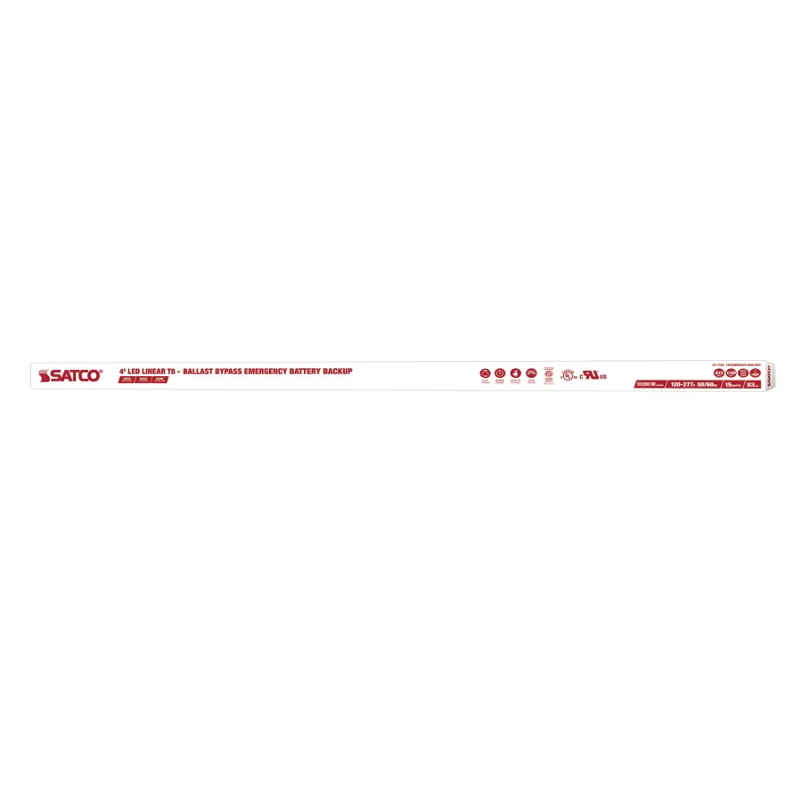 15 Watt 48 Inch T8 LED - 35K/40K/50K CCT Selectable - Ballast Bypass with Battery Backup - G13 Base - 120-277 Volt - Image 8