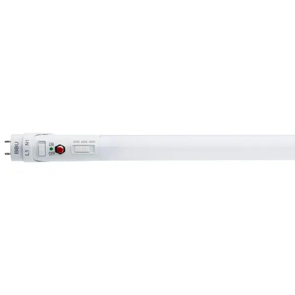 SATCO NUVO's T8 lamps with Battery Backup are the logical choice for commercial installations. Providing up to 90-minutes of illumination in the event of a power failure, these lamps are ideal for use where backup lighting is essential. Available in 15W and 17W options, both are designed to replace our most popular T8 and T12 fluorescent lamps, with the 17W model offering the option of higher lumen output. These new lamps have Increased safety and energy efficiency while reducing maintenance costs with this easy-to-install fluorescent alternative.