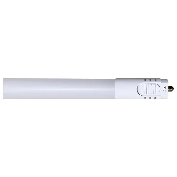 SATCO NUVO's LED T8 lamps with Fa8 or R17d bases are some of our most versatile lamps. Featuring ColorQuick selectable color technology, these lamps allow for easy selection of 4000K/5000K/6500K color temperatures at installation. The P.E.T. coated lamp provides shatterproof protection to ensure safe illumination anywhere including food service applications. - alternate view