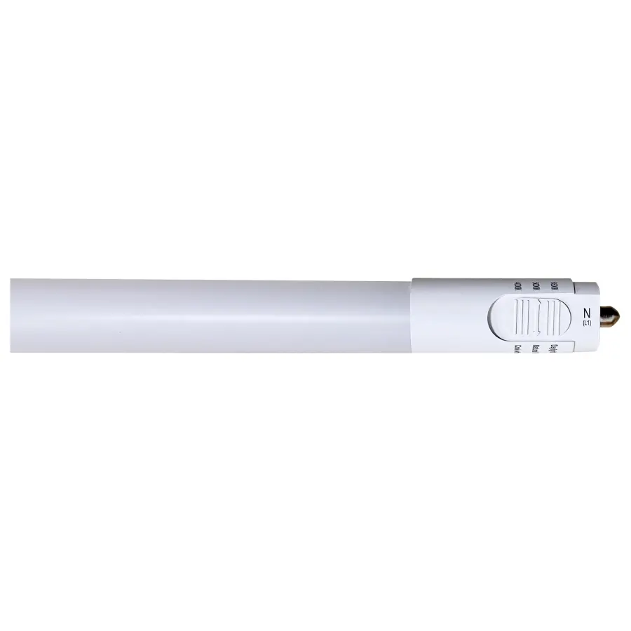 24 Watt T8 LED - Single Pin Base - CCT Selectable - Type B - Ballast Bypass - PET Shatterproof Coated - White Finish - 72 Inches - 120-277 Volt - Image 2