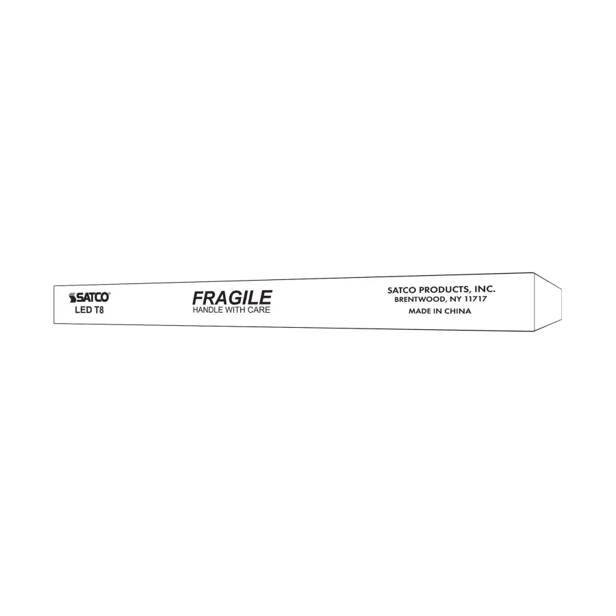24 Watt T8 LED - Single Pin Base - CCT Selectable - Type B - Ballast Bypass - PET Shatterproof Coated - White Finish - 72 Inches - 120-277 Volt - Image 6