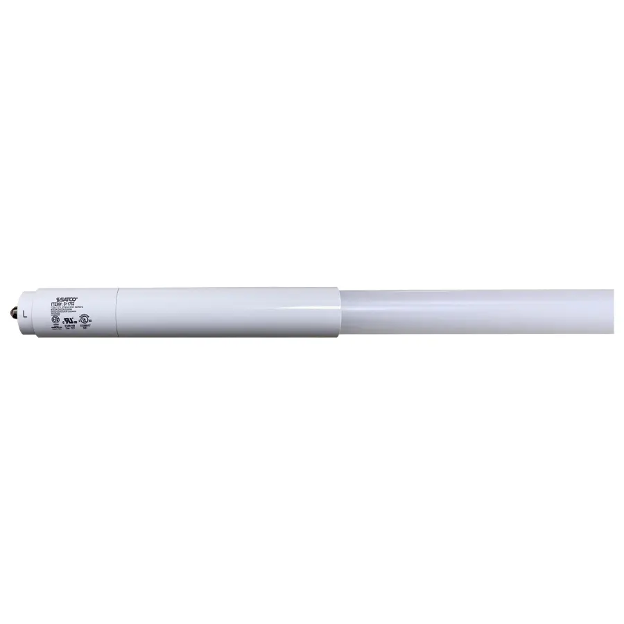 38 Watt T8 LED - Single Pin Base - CCT Selectable - Type B - Ballast Bypass - PET Shatterproof Coated - White Finish - 96 Inches - 120-277 Volt - Image 1