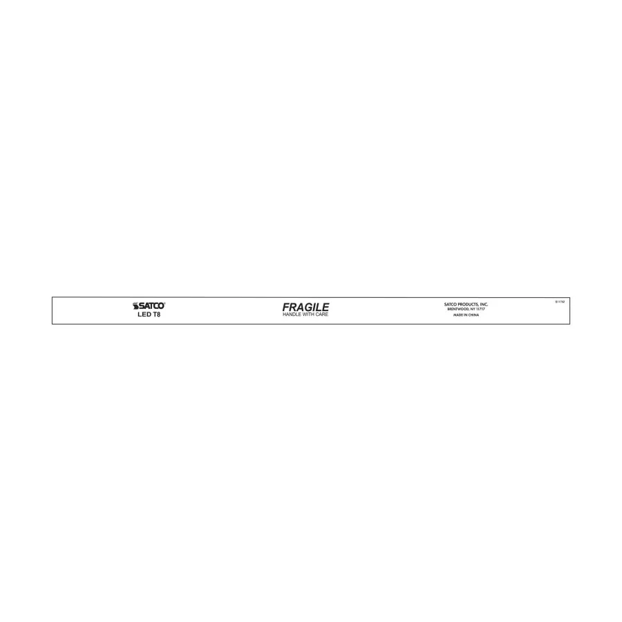 38 Watt T8 LED - Single Pin Base - CCT Selectable - Type B - Ballast Bypass - PET Shatterproof Coated - White Finish - 96 Inches - 120-277 Volt - Image 4