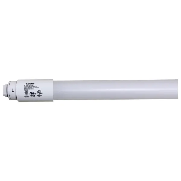 SATCO NUVO's LED T8 lamps with Fa8 or R17d bases are some of our most versatile lamps. Featuring ColorQuick selectable color technology, these lamps allow for easy selection of 4000K/5000K/6500K color temperatures at installation. The P.E.T. coated lamp provides shatterproof protection to ensure safe illumination anywhere including food service applications.