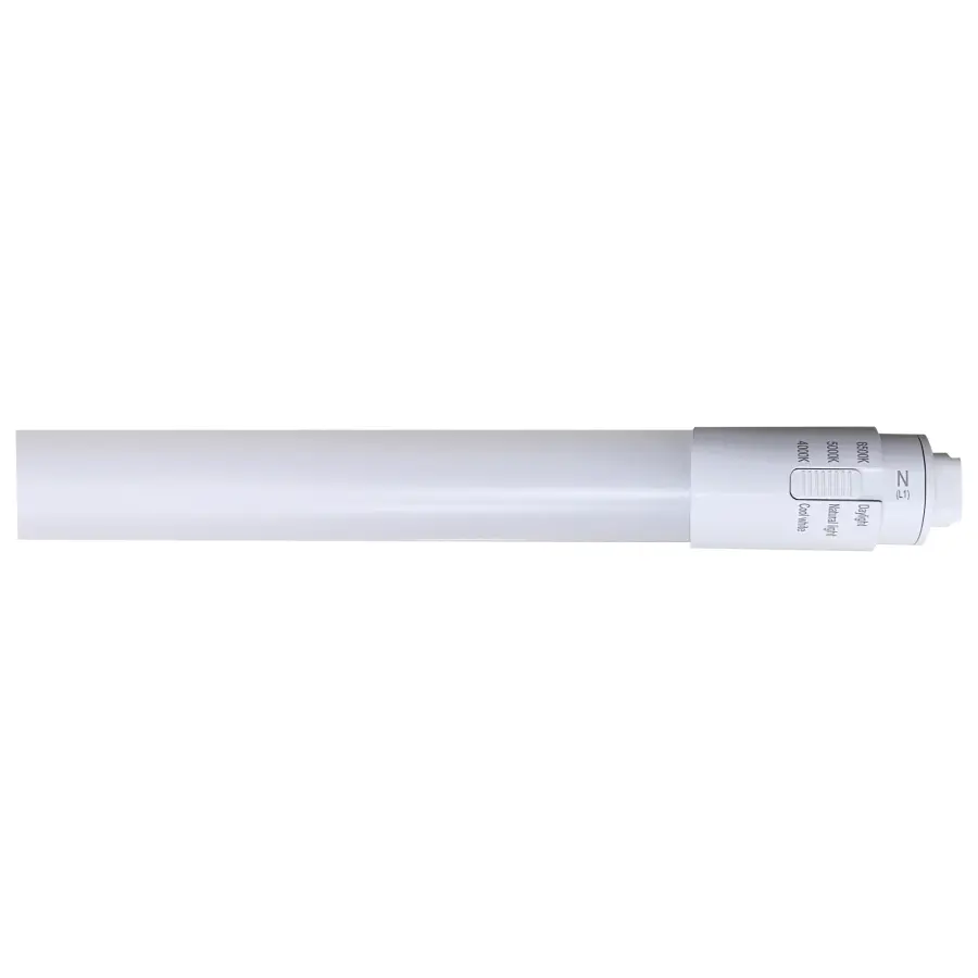 30 Watt T8 LED - Recessed Double Contact HO/VHO Base - CCT Selectable - Type B - Ballast Bypass - PET Shatterproof Coated - White Finish - 72 Inches - 120-277 Volt - Image 2