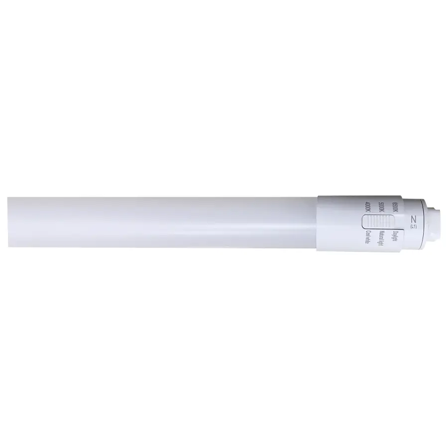 38 Watt T8 LED - Recessed Double Contact HO/VHO Base - CCT Selectable - Type B - Ballast Bypass - PET Shatterproof Coated - White Finish - 96 Inches - 120-277 Volt - Image 2