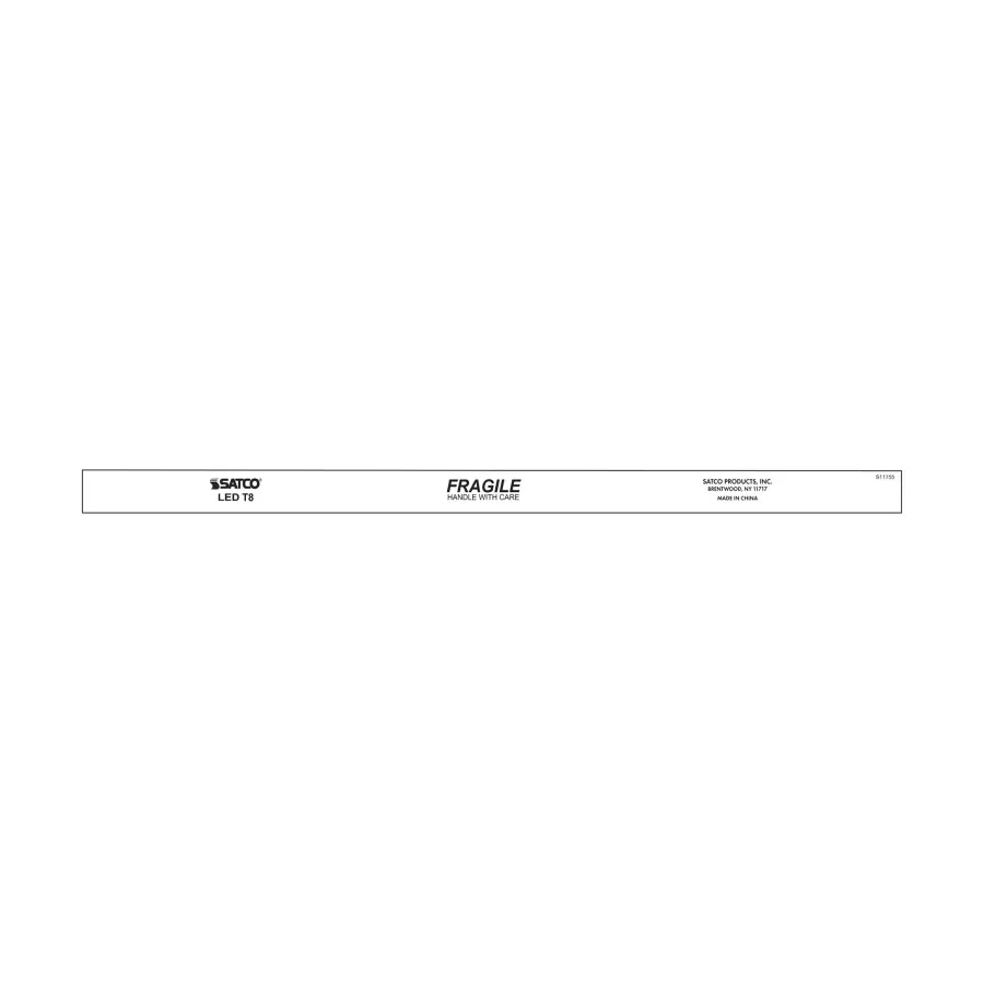 38 Watt T8 LED - Recessed Double Contact HO/VHO Base - CCT Selectable - Type B - Ballast Bypass - PET Shatterproof Coated - White Finish - 96 Inches - 120-277 Volt - Image 4