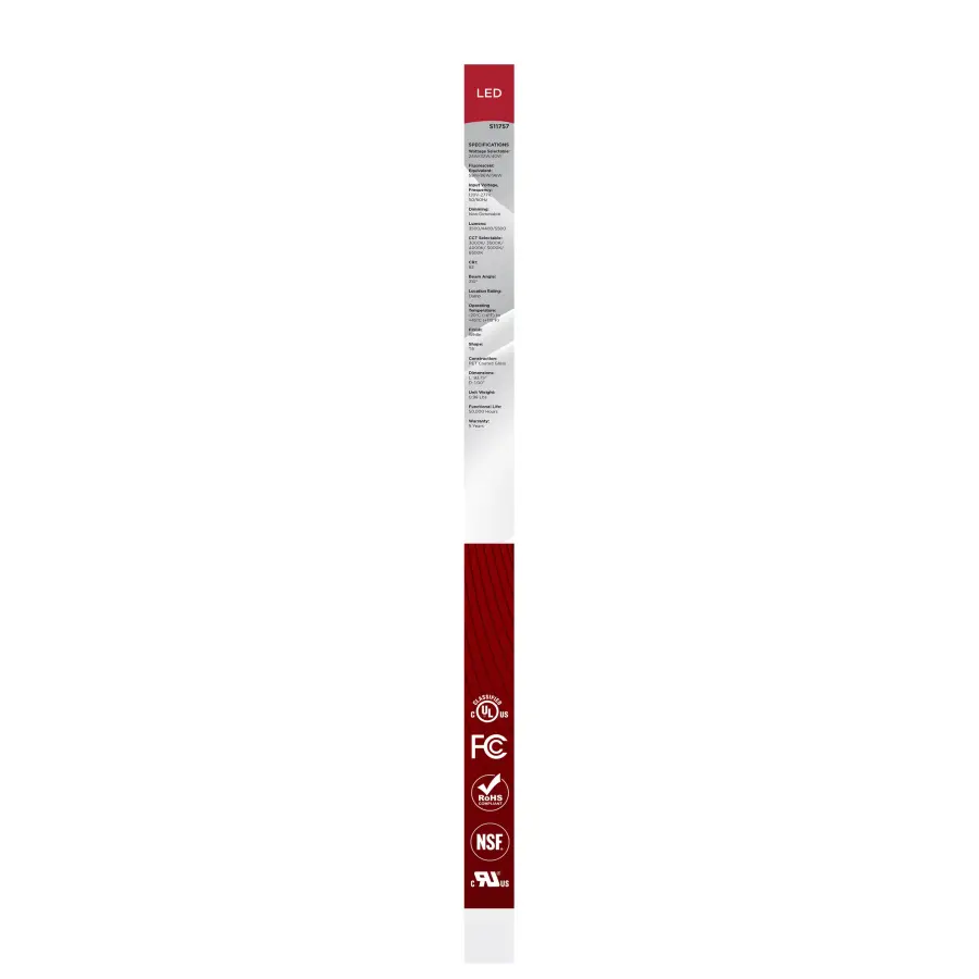 24/32/40 Wattage Selectable - 30/35/40/50/65K CCT Selectable - 8 Foot LED - Fa8 Base - 120-277 Volt - 2-pc - Image 24