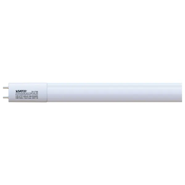 SATCO NUVO'S Type B Ballast Bypass lamps are designed to replace T8 or T12 medium bi-pin fluorescent lamps. Engineered for single or double-ended wiring options, these lamps will not light unless the ballast is bypassed. Choose from 3000K, 3500K, 4000K, 5000K, and 6500K color temperatures with CCT selection at installation. Available in two, three, and four-foot lengths for immediate energy savings in a variety of commercial and industrial applications.