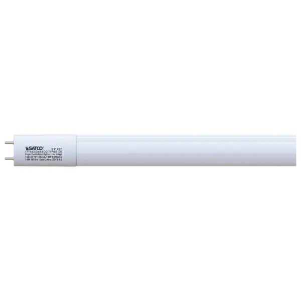 SATCO NUVO'S Type B Ballast Bypass lamps are designed to replace T8 or T12 medium bi-pin fluorescent lamps. Engineered for single or double-ended wiring options, these lamps will not light unless the ballast is bypassed. Choose from 3000K, 3500K, 4000K, 5000K, and 6500K color temperatures with CCT selection at installation. Available in two, three, and four-foot lengths for immediate energy savings in a variety of commercial and industrial applications.