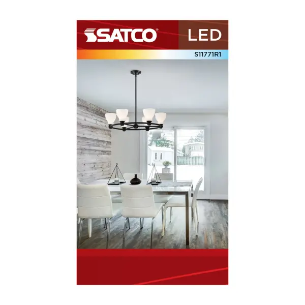 9 Watt A19 LED - 27K/3K/35K/4K/5K CCT Selectable - Medium Base - White Finish - 120 Volt - Image 7