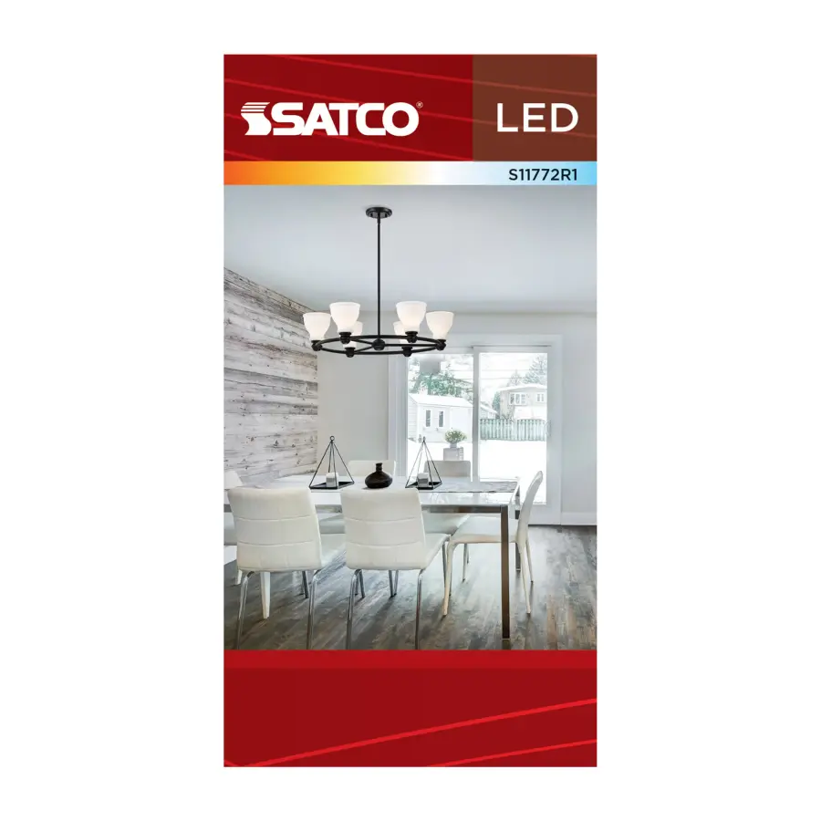 12 Watt A19 LED - 27K/3K/35K/4K/5K CCT Selectable - Medium Base - White Finish - 120 Volt - Image 7