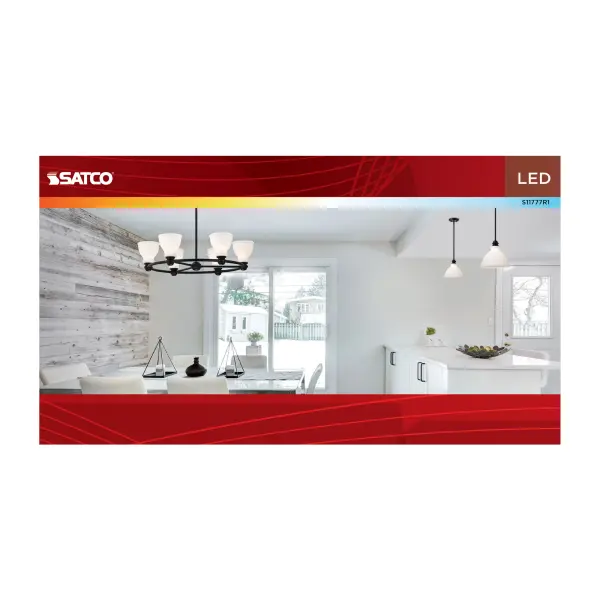 14 Watt A19 LED - 27K/3K/35K/4K/5K CCT Selectable - Medium Base - White Finish - 120 Volt - 4-Pack - Image 7