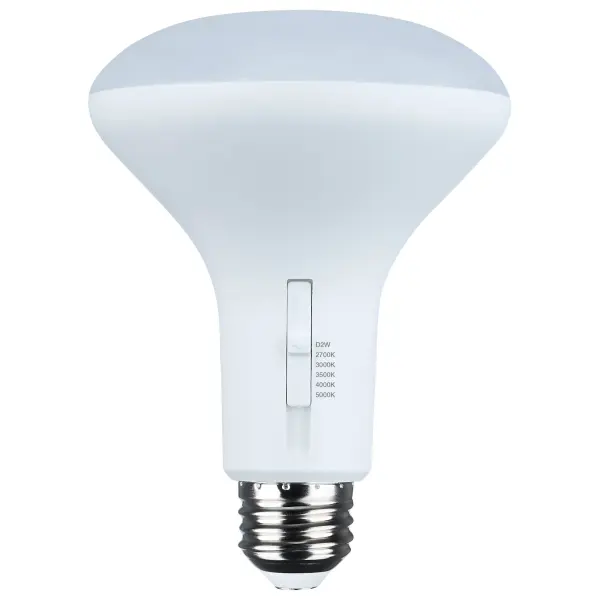 Transform your lighting experience with SATCO NUVO's LED reflector light bulbs. Designed for superior energy efficiency, these bulbs provide vibrant, true-to-life white light with an impressive CRI of 90. Available in R20, BR30, and BR40 shapes, these lamps fit seamlessly into a variety of fixtures to suit many different needs. Offering a 5 CCT range from a soft 2700K to a crisp 5000K, they also feature a dim-to-warm capability, allowing you to enjoy the nostalgic charm of traditional incandescent lighting with modern efficiency. This feature dims the light from 3000K to a cozy 2000K, creating a warm and inviting atmosphere. With a wide 120 degrees beam angle, these bulbs are versatile enough to suit any environment, from living rooms and dining areas to offices, museums, and retail stores, ensuring the perfect ambiance for every setting.