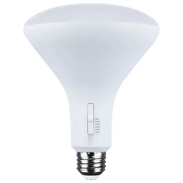 Transform your lighting experience with SATCO NUVO's LED reflector light bulbs. Designed for superior energy efficiency, these bulbs provide vibrant, true-to-life white light with an impressive CRI of 90. Available in R20, BR30, and BR40 shapes, these lamps fit seamlessly into a variety of fixtures to suit many different needs. Offering a 5 CCT range from a soft 2700K to a crisp 5000K, they also feature a dim-to-warm capability, allowing you to enjoy the nostalgic charm of traditional incandescent lighting with modern efficiency. This feature dims the light from 3000K to a cozy 2000K, creating a warm and inviting atmosphere. With a wide 120 degree beam angle, these bulbs are versatile enough to suit any environment, from living rooms and dining areas to offices, museums, and retail stores, ensuring the perfect ambiance for every setting.