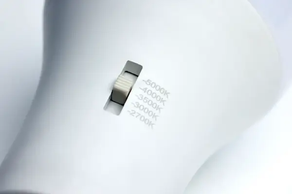 8.8 Watt A19 LED - Medium Base - CCT Selectable - 120 Volt - White Finish - Image 3