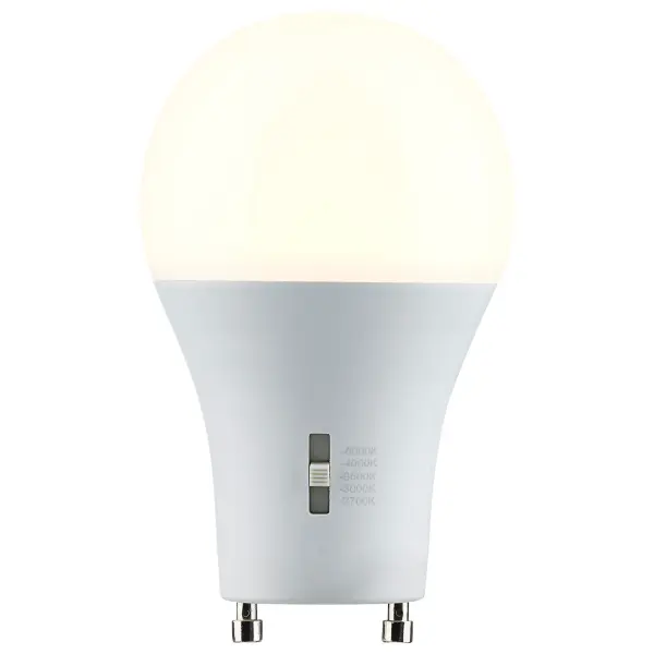 14 Watt A19 LED - Bi Pin GU24 Base - CCT Selectable - 120 Volt - White Finish - Image 2