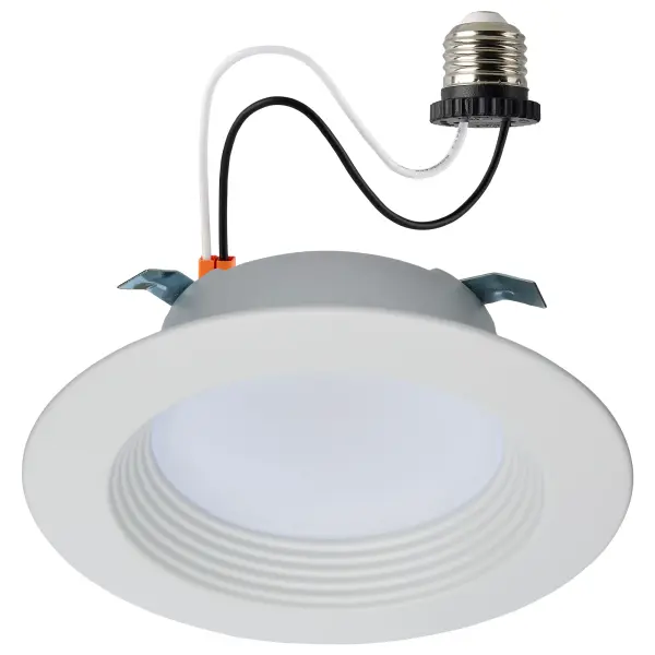 6.7 Watt LED Downlight Retrofit - 4 Inches - CCT Selectable - Round - White Finish - 120 Volt - Image 1
