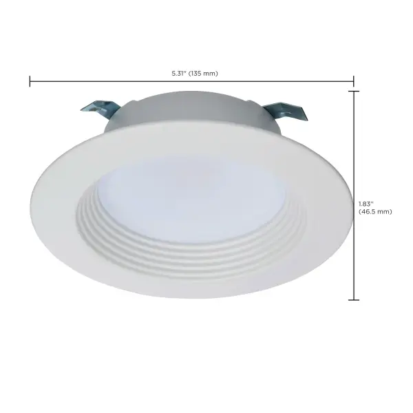 6.7 Watt LED Downlight Retrofit - 4 Inches - CCT Selectable - Round - White Finish - 120 Volt - Image 14