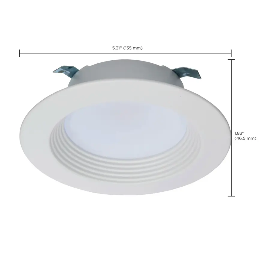 6.7 Watt LED Downlight Retrofit - 4 Inches - CCT Selectable - Round - White Finish - 120 Volt - Image 14