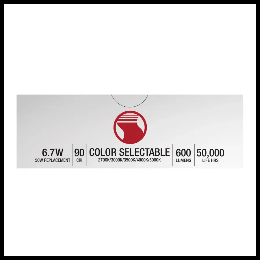 6.7 Watt LED Downlight Retrofit - 4 Inches - CCT Selectable - Round - White Finish - 120 Volt - Image 16