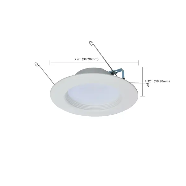 9 Watt LED Downlight Retrofit - 5-6 Inches - CCT Selectable - Round - White Finish - 120 Volt - Image 15