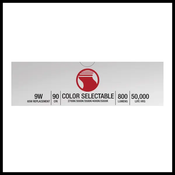9 Watt LED Downlight Retrofit - 5-6 Inches - CCT Selectable - Round - White Finish - 120 Volt - Image 17