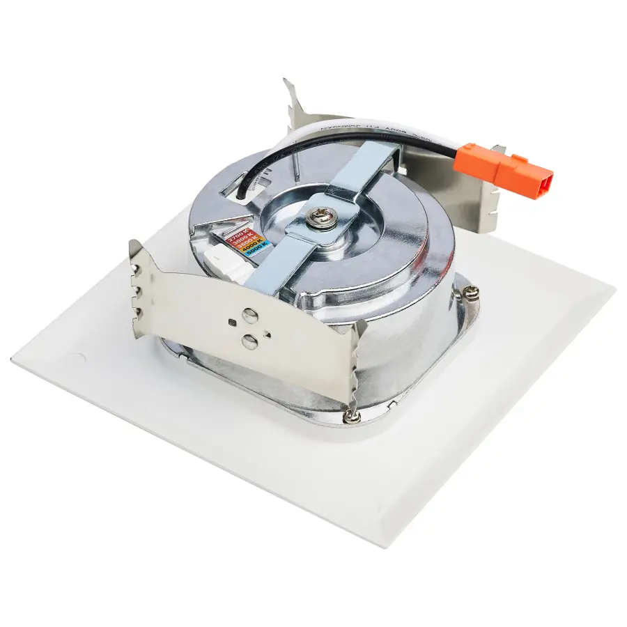 6.7 Watt LED Downlight Retrofit - 4 Inches - CCT Selectable - Square - White Finish - 120 Volt - Image 2