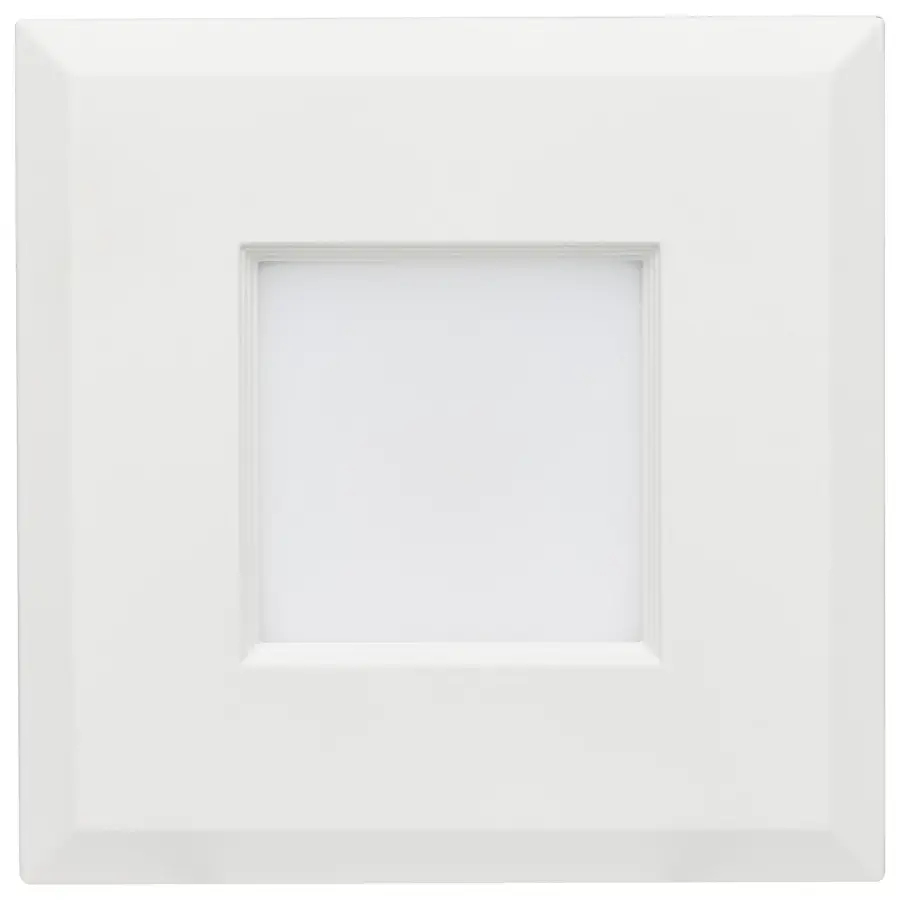 6.7 Watt LED Downlight Retrofit - 4 Inches - CCT Selectable - Square - White Finish - 120 Volt - Image 3